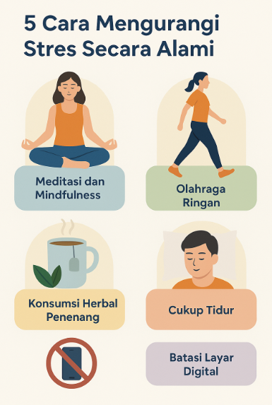 cara mengurangi stres secara alami