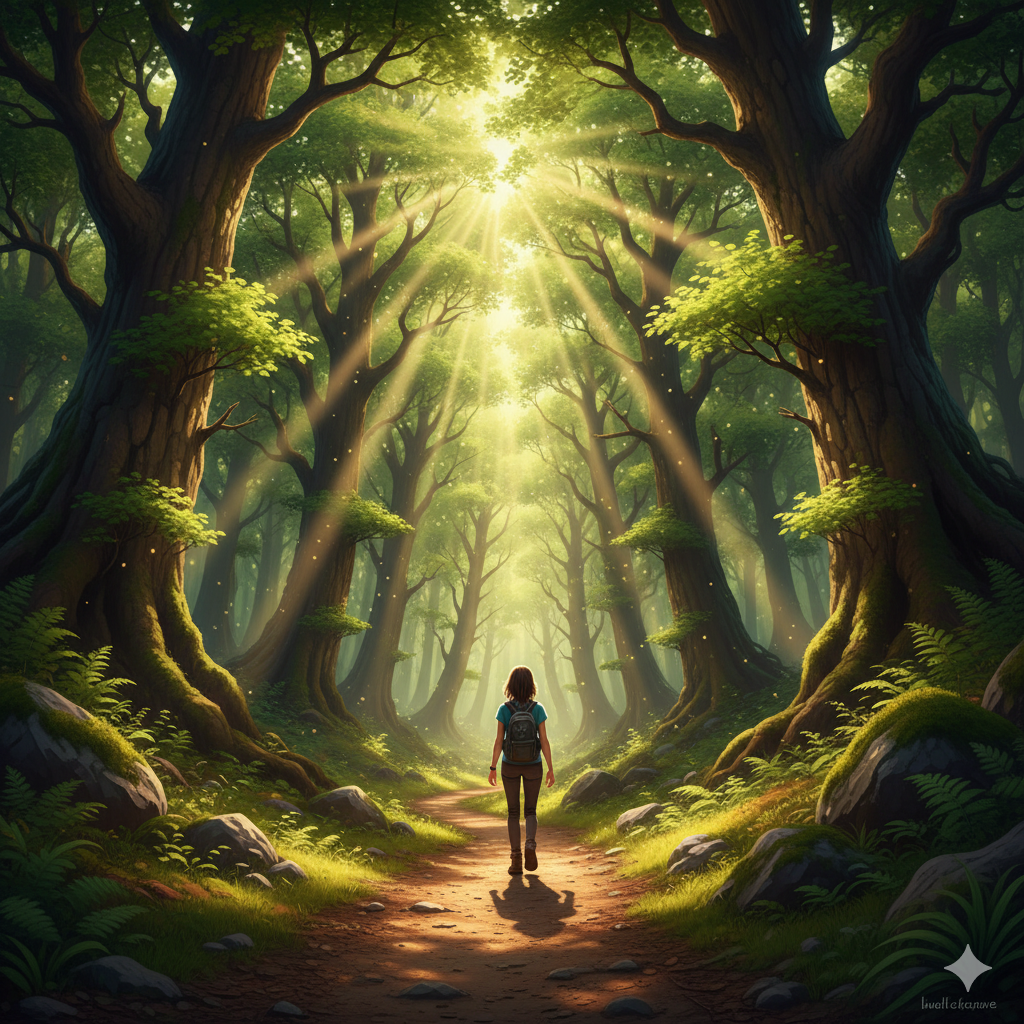 berjalan di alam terbuka