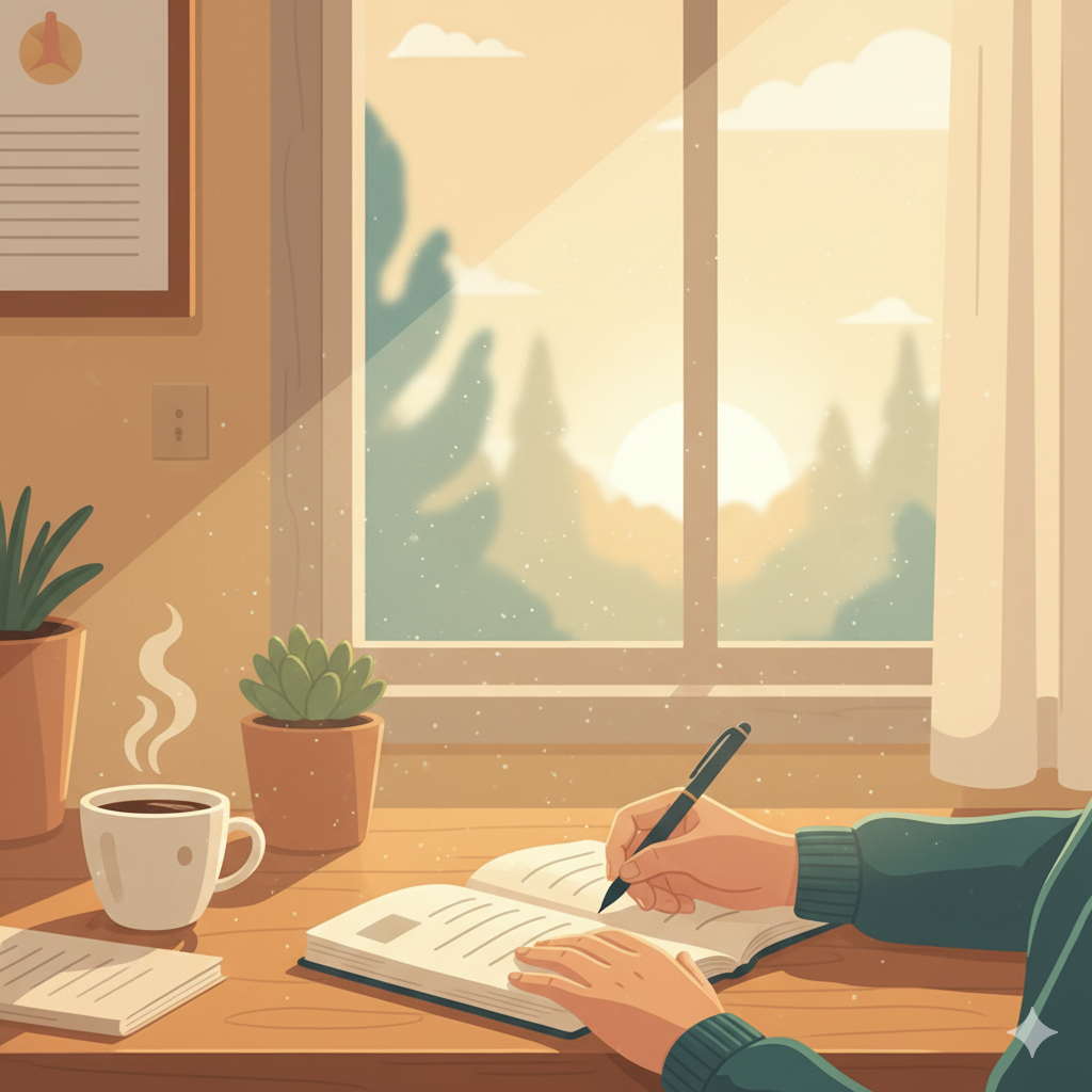 menulis jurnal harian