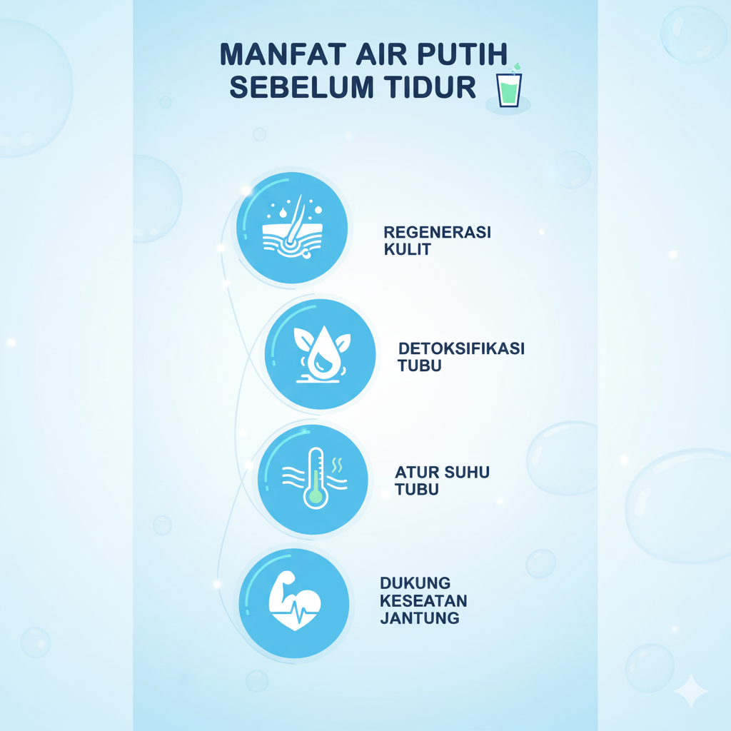 minum air putih sebelum tidur malam