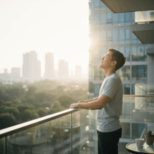 berjemur di pagi hari