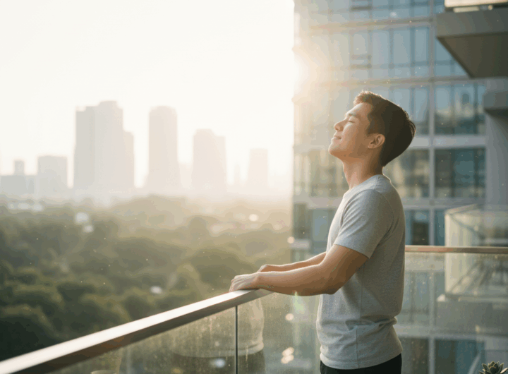 berjemur di pagi hari