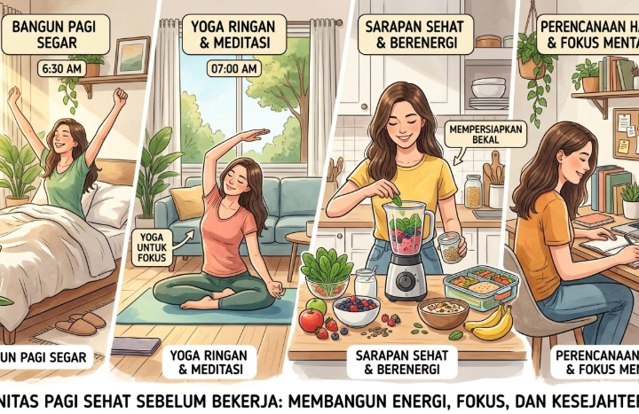 kebiasaan sehat pagi hari untuk produktivitas kerja